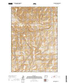 2020 Map of Coombs Canyon, 2020 Print
