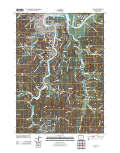 2011 Map of Coos Bay, 2011 Print