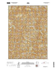2020 Map of Coos Mountain, 2020 Print