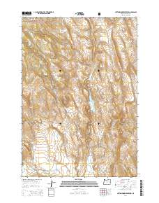 2014 Map of Cottonwood Reservoir, 2014 Print