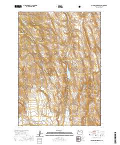 2020 Map of Cottonwood Reservoir, 2020 Print