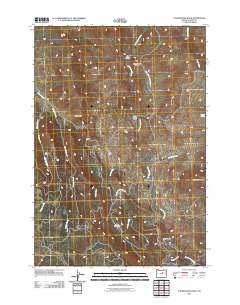 2011 Map of Courthouse Rock, 2011 Print