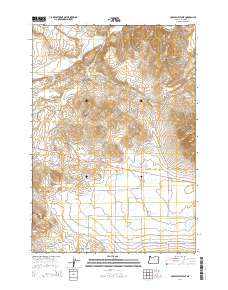 2014 Map of Cow Valley West, 2014 Print