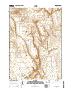 2014 Map of Cox Canyon, 2014 Print