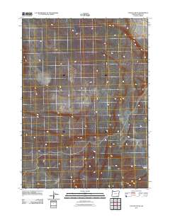 2011 Map of Coyote Gap SE, 2011 Print