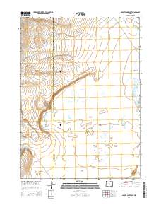 2014 Map of Coyote Lake West, 2014 Print