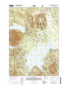 2014 Map of Crane Prairie Reservoir, 2014 Print