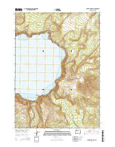 2014 Map of Crater Lake East, 2014 Print