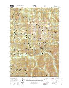 2014 Map of Crawfish Lake, 2014 Print