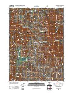 2011 Map of Crook Peak, 2011 Print