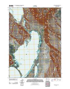 2011 Map of Crump Lake, 2011 Print