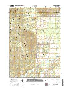 2014 Map of Cryder Butte, 2014 Print