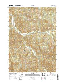 2014 Map of Culp Creek, 2014 Print