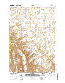 2014 Map of Dalreed Butte, 2014 Print
