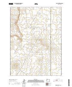 2020 Map of Defeat Butte, 2020 Print