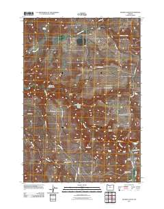 2011 Map of Degner Canyon, 2011 Print