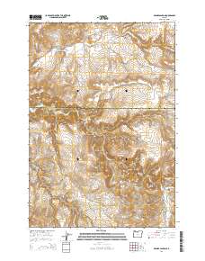 2014 Map of Degner Canyon, 2014 Print