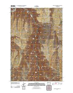 2011 Map of Devils Backbone, 2011 Print