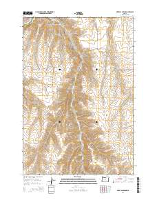 2014 Map of Devils Backbone, 2014 Print