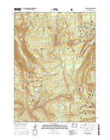 2014 Map of Devils Peak, 2014 Print
