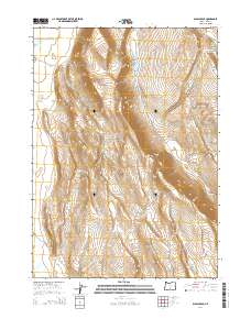2014 Map of Diablo Peak, 2014 Print
