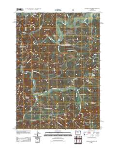 2011 Map of Digger Mountain, 2011 Print
