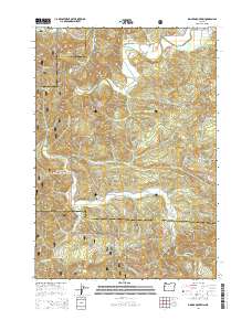 2014 Map of Digger Mountain, 2014 Print