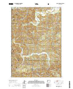 2020 Map of Digger Mountain, 2020 Print