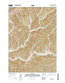 2014 Map of Dodson Butte, 2014 Print