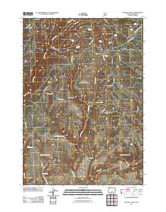 2011 Map of Donnelly Butte, 2011 Print