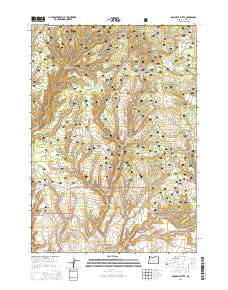2014 Map of Donnelly Butte, 2014 Print