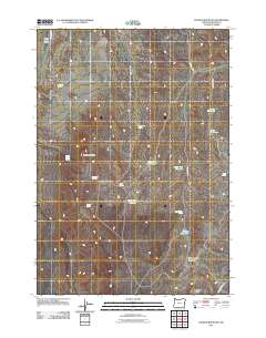 2011 Map of Double Mountain, 2011 Print