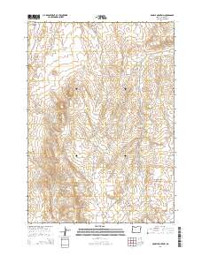 2014 Map of Double Mountain, 2014 Print