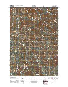 2011 Map of Dovre Peak, 2011 Print