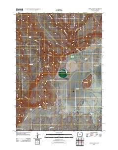 2011 Map of Dowell Butte, 2011 Print