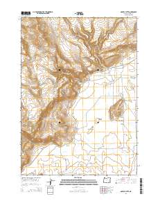 2014 Map of Dowell Butte, 2014 Print