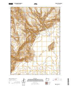 2020 Map of Dowell Butte, 2020 Print
