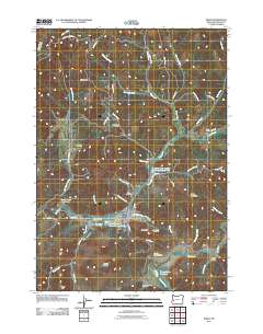 2011 Map of Drain, 2011 Print