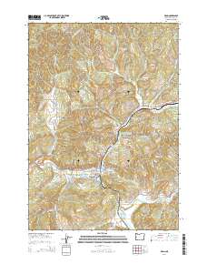 2014 Map of Drain, 2014 Print