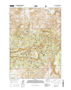 2014 Map of Drake Butte, 2014 Print