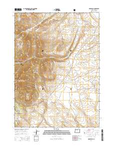 2014 Map of Drake Peak, 2014 Print