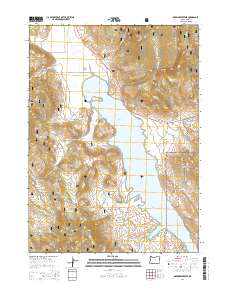 2014 Map of Drews Reservoir, 2014 Print