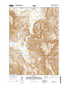 2014 Map of Drinkwater Pass, 2014 Print