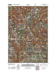 2011 Map of Drumhill Ridge, 2011 Print