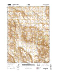 2014 Map of Duck Creek Butte, 2014 Print