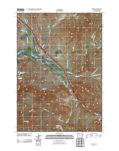 2011 Map of Durkee, 2011 Print