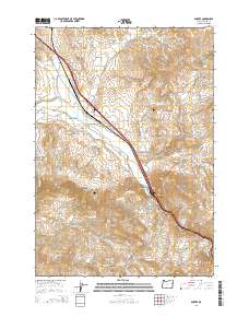 2014 Map of Durkee, 2014 Print