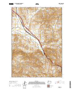 2020 Map of Durkee, 2020 Print