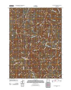 2011 Map of Dutchman Butte, 2011 Print