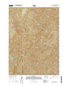 2014 Map of Dutchman Butte, 2014 Print
